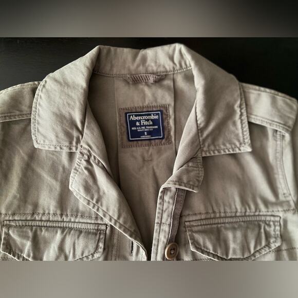 ABERCROMBIE & FITCH Green Utility Jacket Ladies sz S - Picture 5 of 6